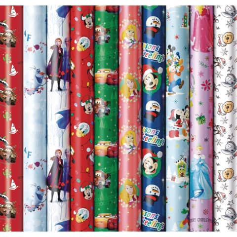 Weihnachts-Geschenkpapierrolle Disney, 2mx70cm ZÖWIE 33003-555232