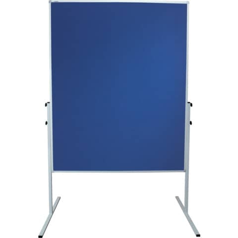 Moderatorentafel X-tra!Line, Filz/Filz, Aluminiumrahmen, 1200 x 1500 mm, blau FRANKEN CC-UMTF 03