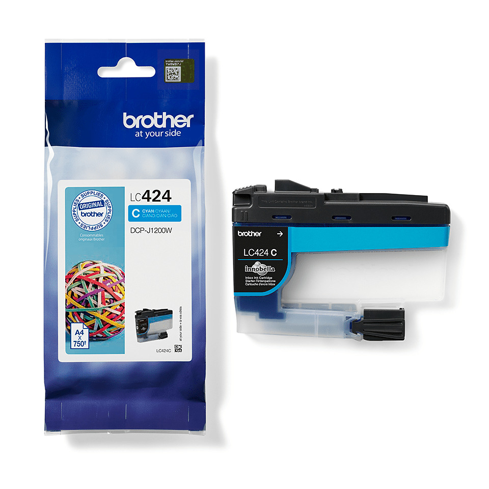 Tintenpatrone, LC424, DCP-J1200W, Cyan, Original, Patrone, Tintenpatrone, LC424, Cyan, DCP-J1200W, Brother
