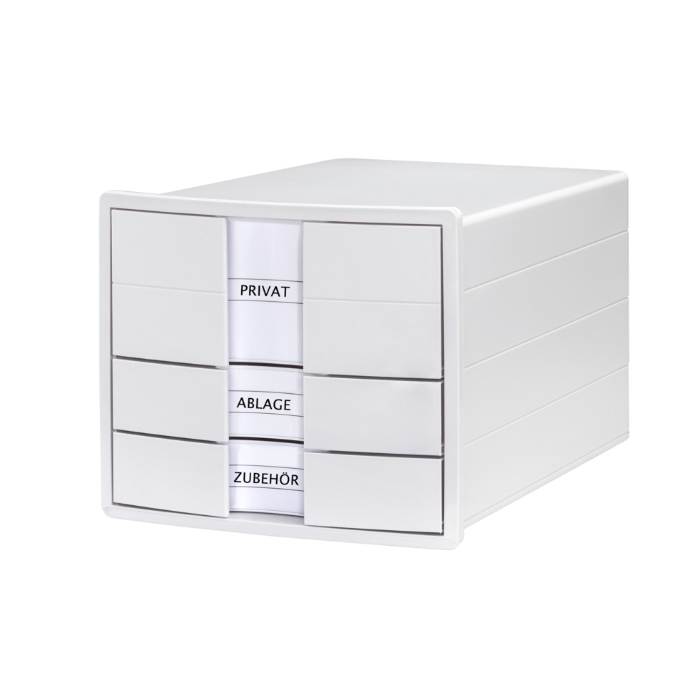 Schubladenbox, Kunststoff, Weiß, Organizer, Modulargerät