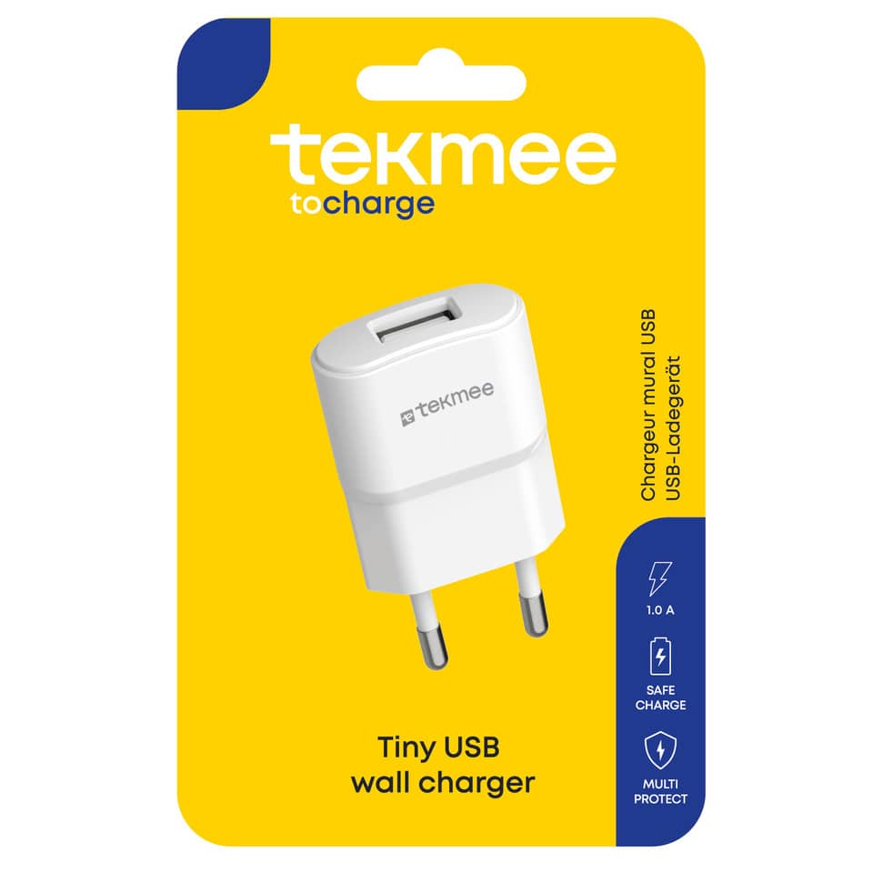 USB-Ladegerät, Wandladegerät, Tiny USB-Wandladegerät, USB-Ladegerät, Tekmee-Brand