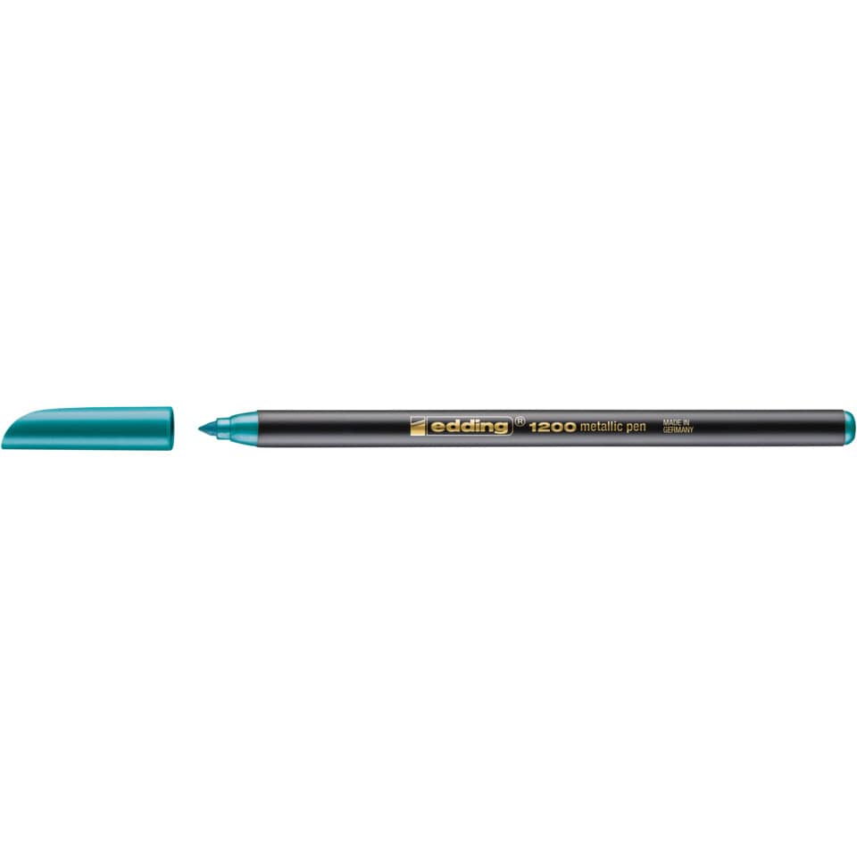 Teal pen, Metallischer Stift, Marker-/Farbstift, Feiner Spitze, Made in Germany