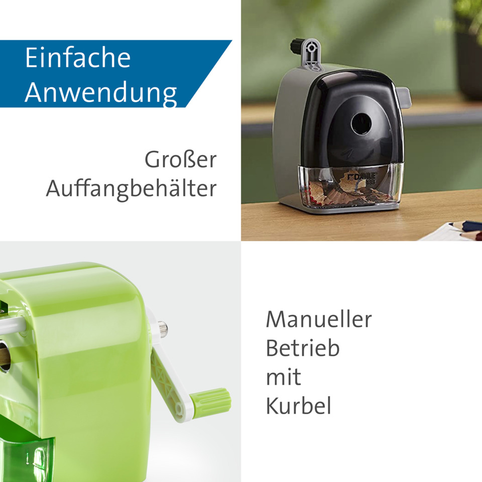 Auffangbehälter, Klebepapier?, Papierspender, Schneide, Kurbelschnecke