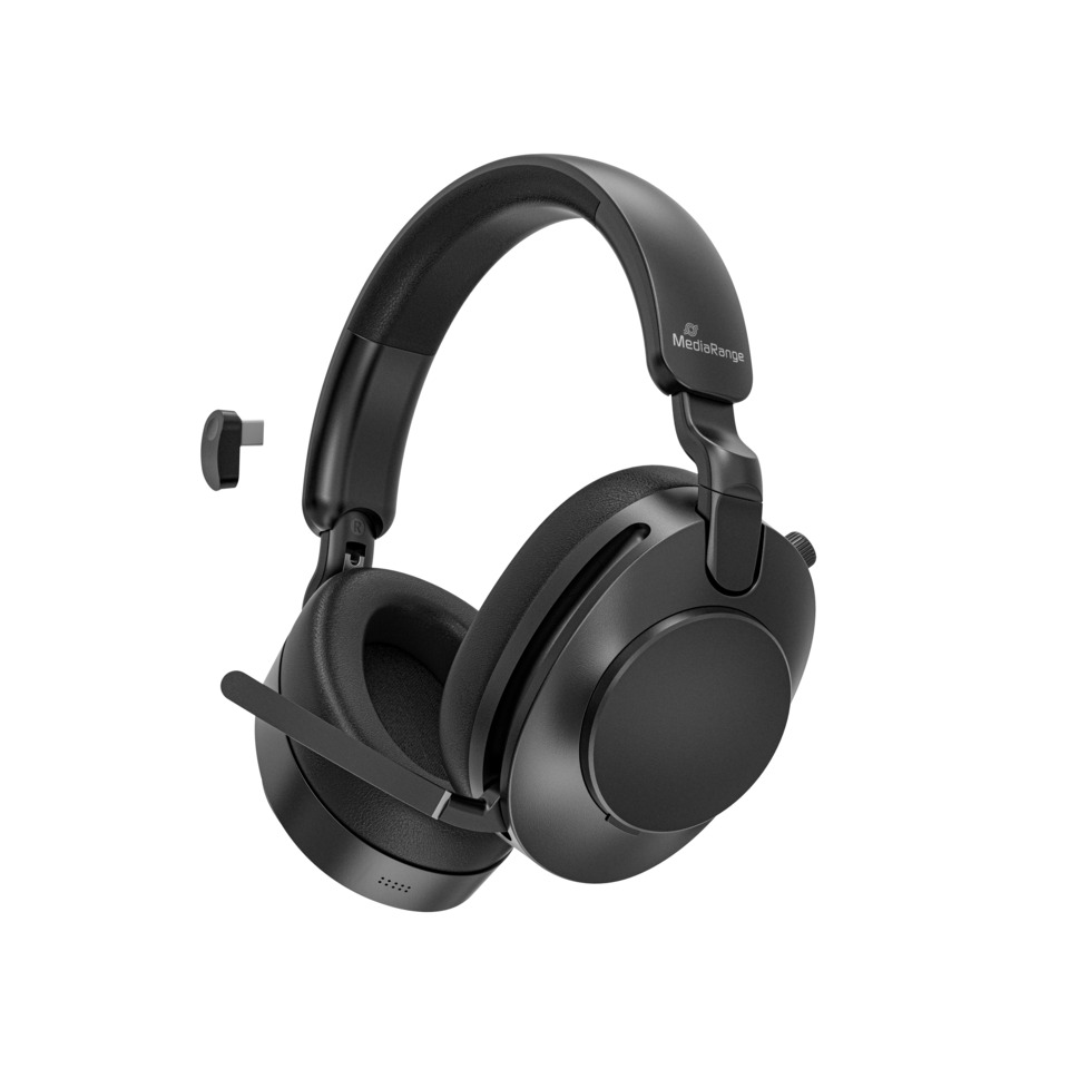 Kopfhörer, Over-Ear, Schwarz, Headset, Mikrofonarm
