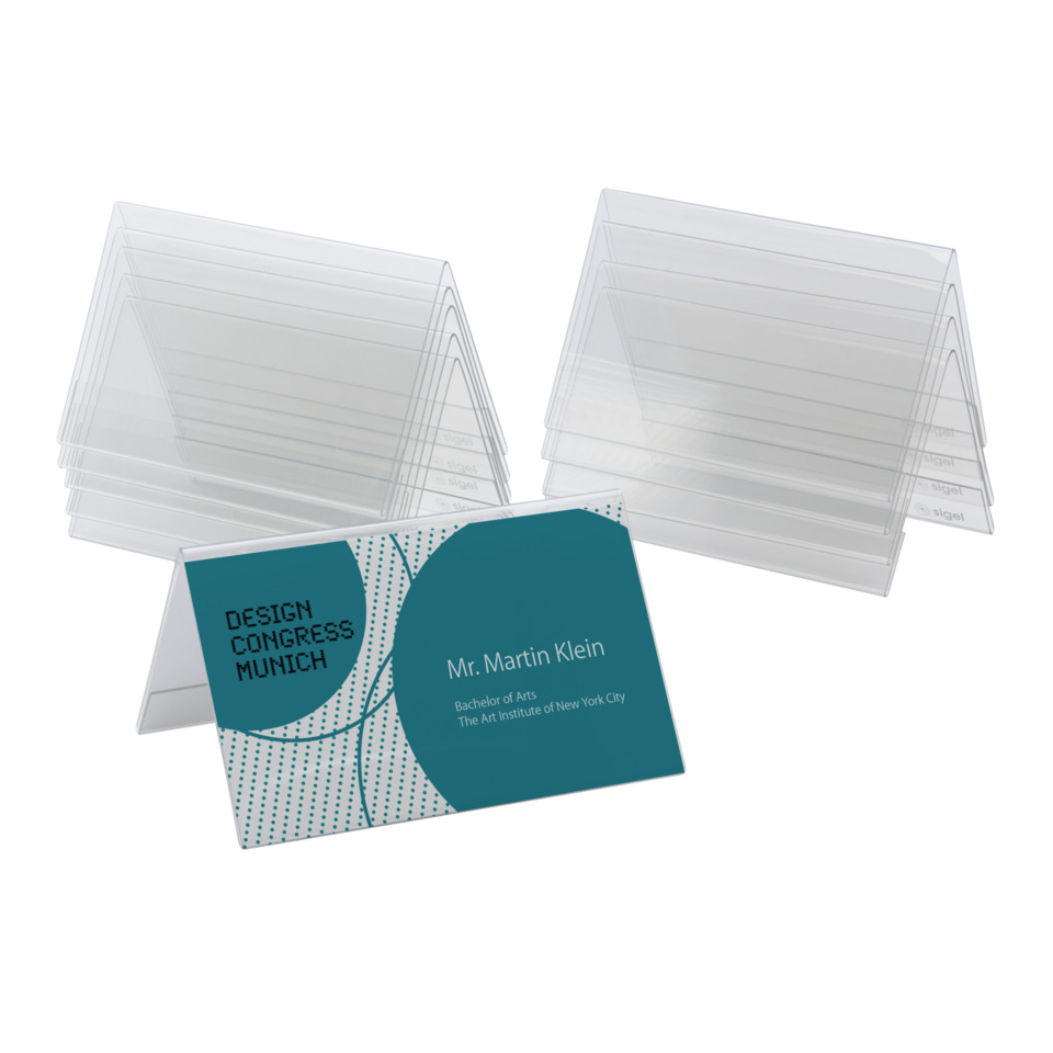 Visitenkartenhalter, Kartenhalter, Transparent, Klarsicht, Displayhalter