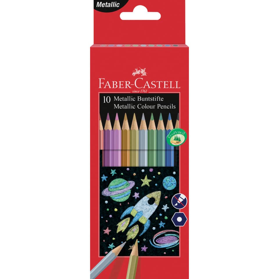  bleistifte,  metallic,  farbig,  weltraum,  rakete