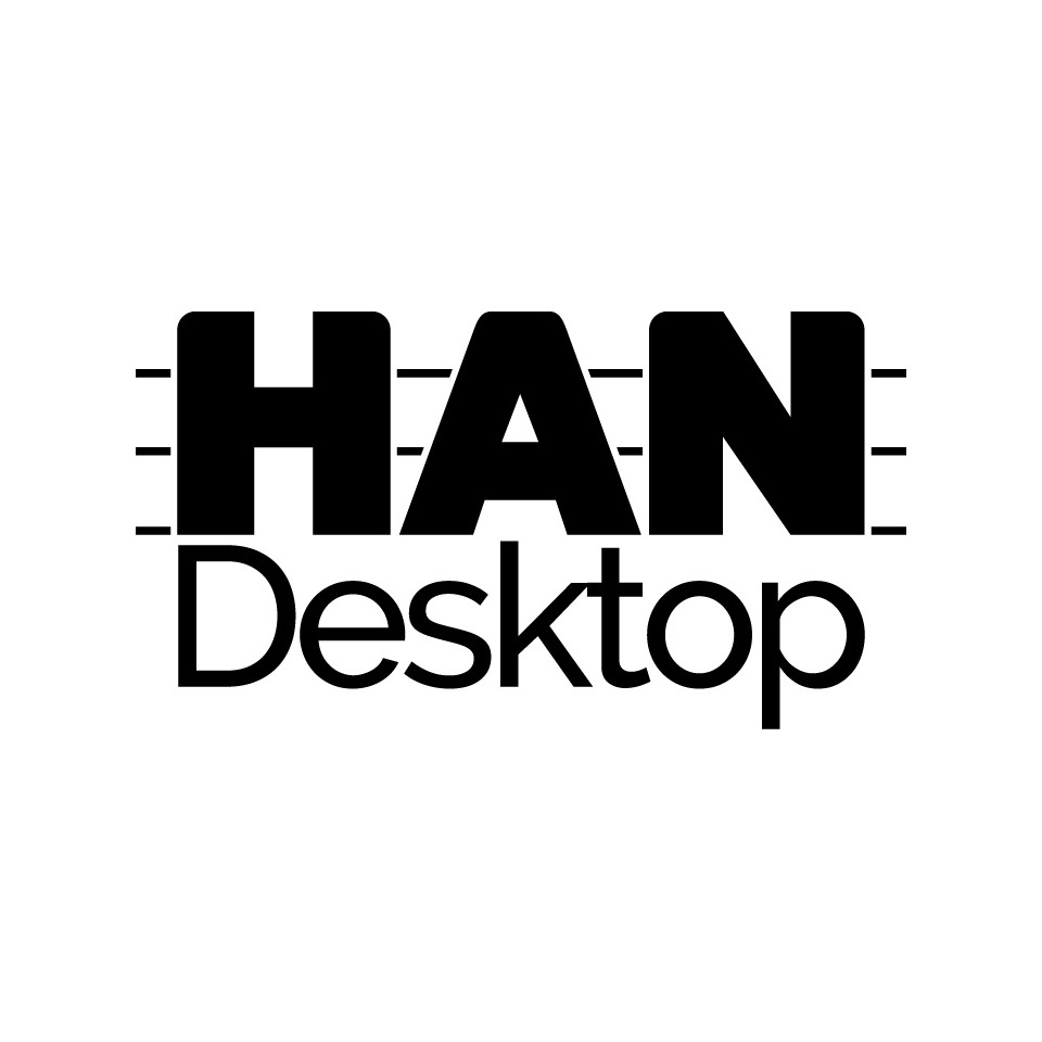 logo, HAN Desktop, text, schwarz, Grafik