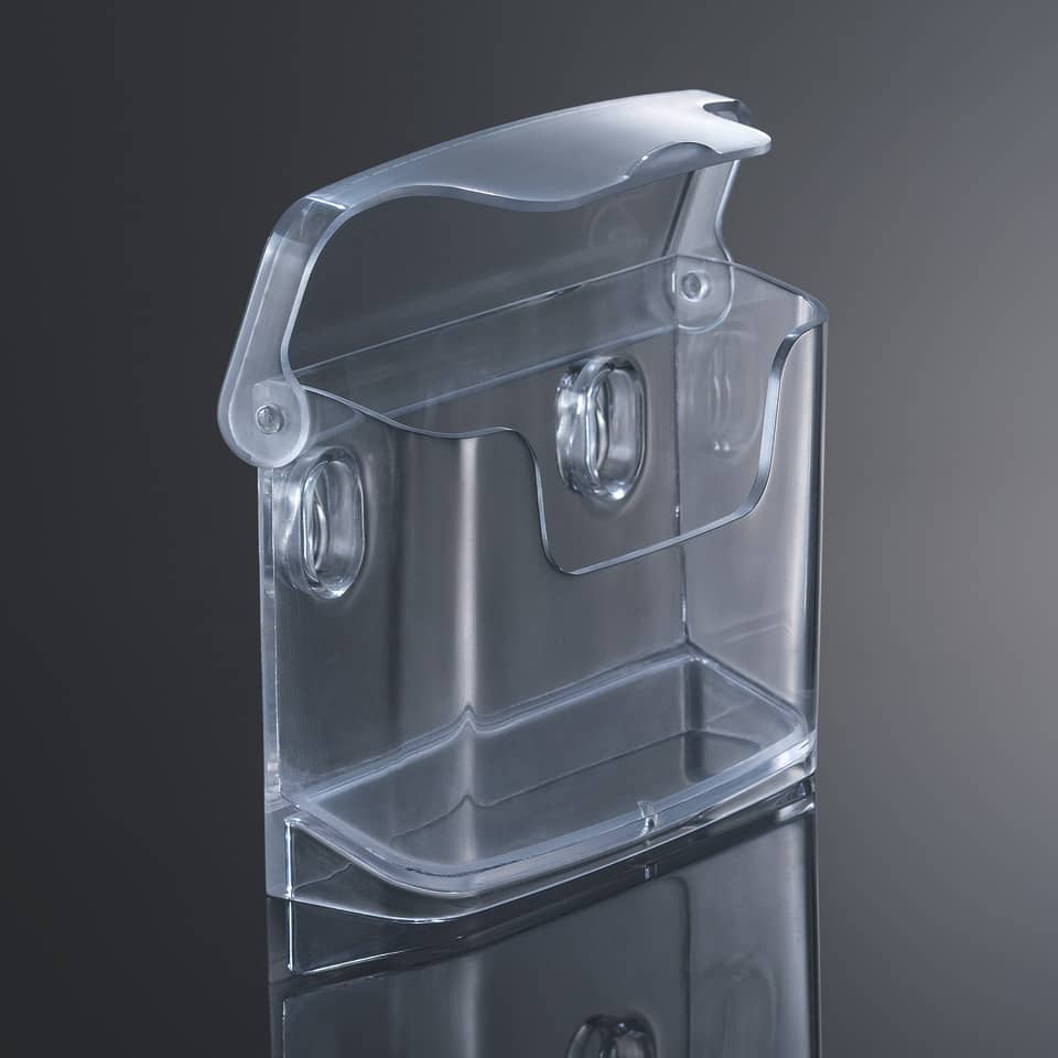 Klarsicht-Case, Transparent Gehäuse, Kartenhalter, Ablage-Clip, Kabelhalter