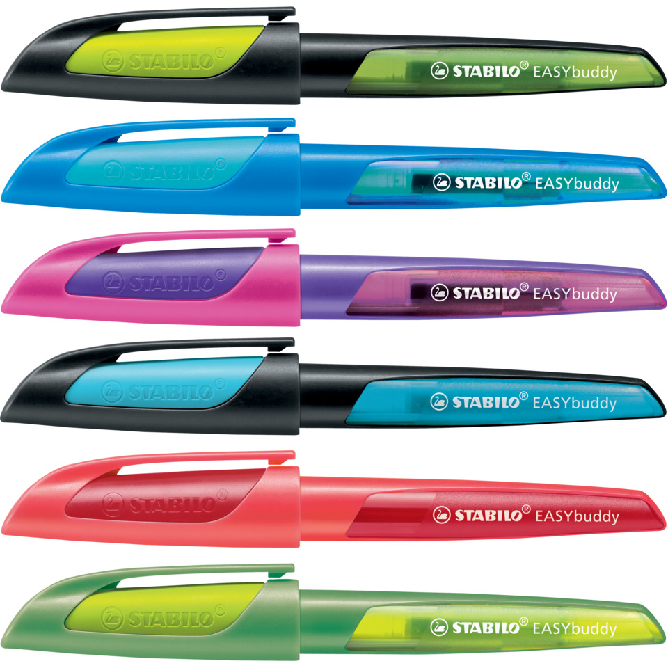 Korrekturflasche, Kleckroller, Stabilo EasyBuddy, Markerhalter, Lackstifte