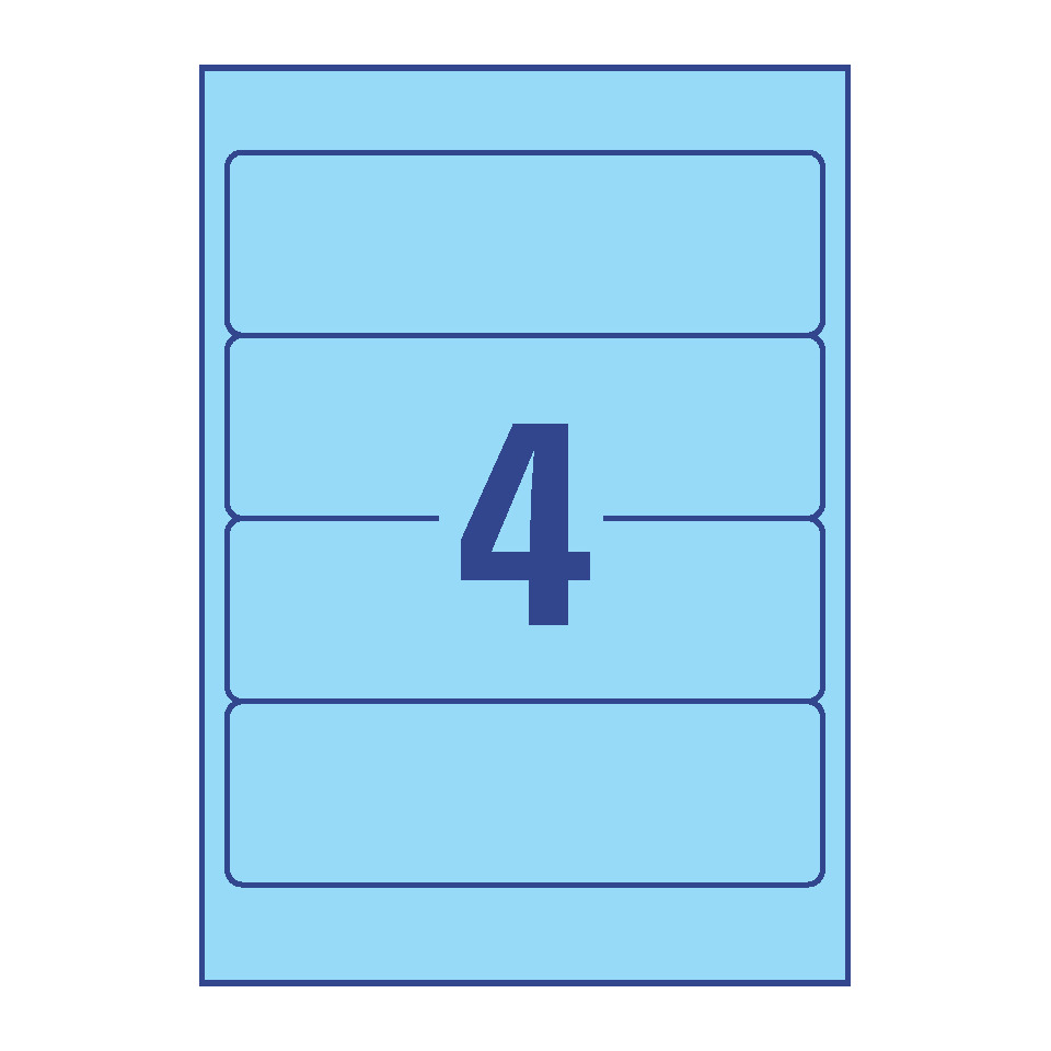 nummer, karte, blau, anzeige, layout, karte, vier, nummer, vorlage, fächer