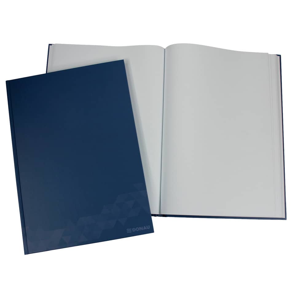 Notizbuch, Kladde, Hardcover, Dunkelblau, blanko