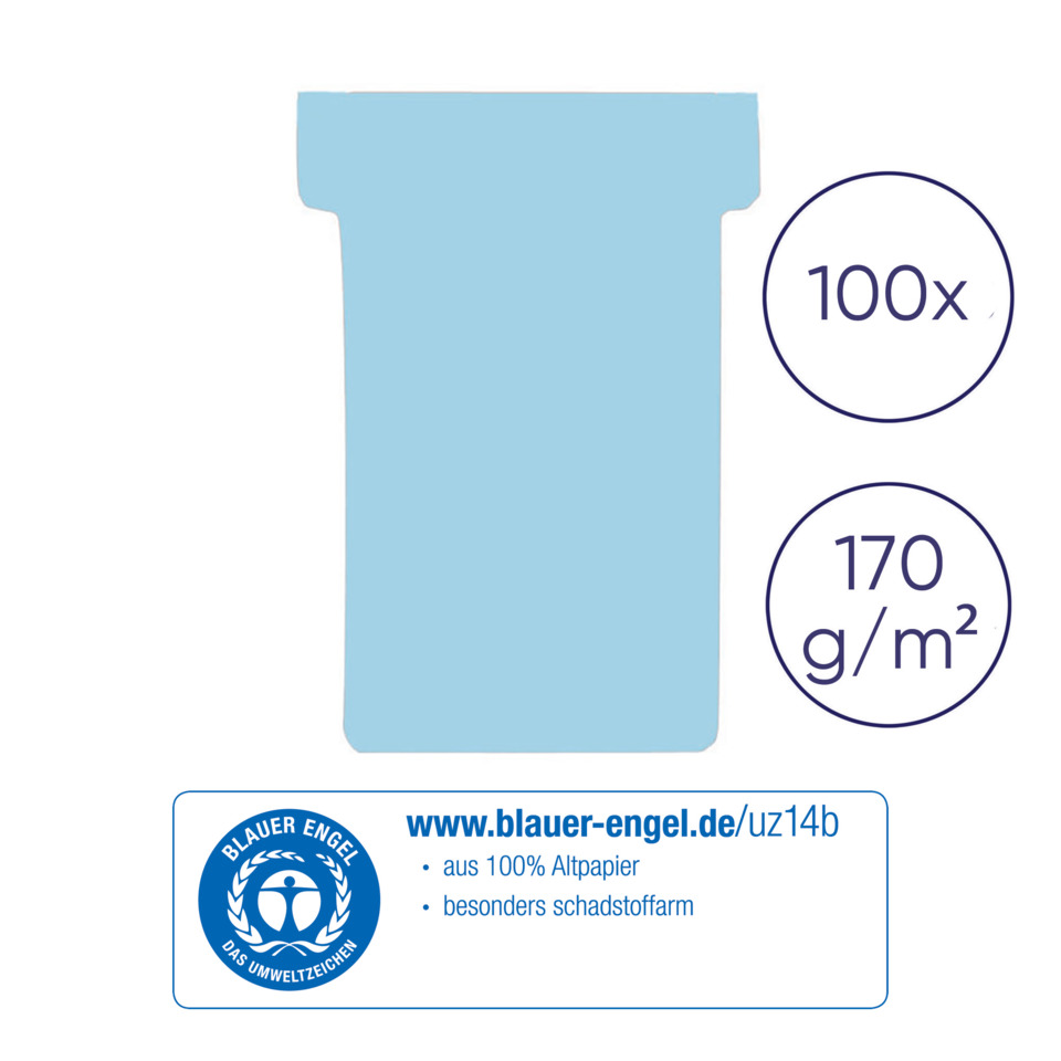 Altpapier, Kartonfenster, 100x, 170 g/m², Umweltzeichen