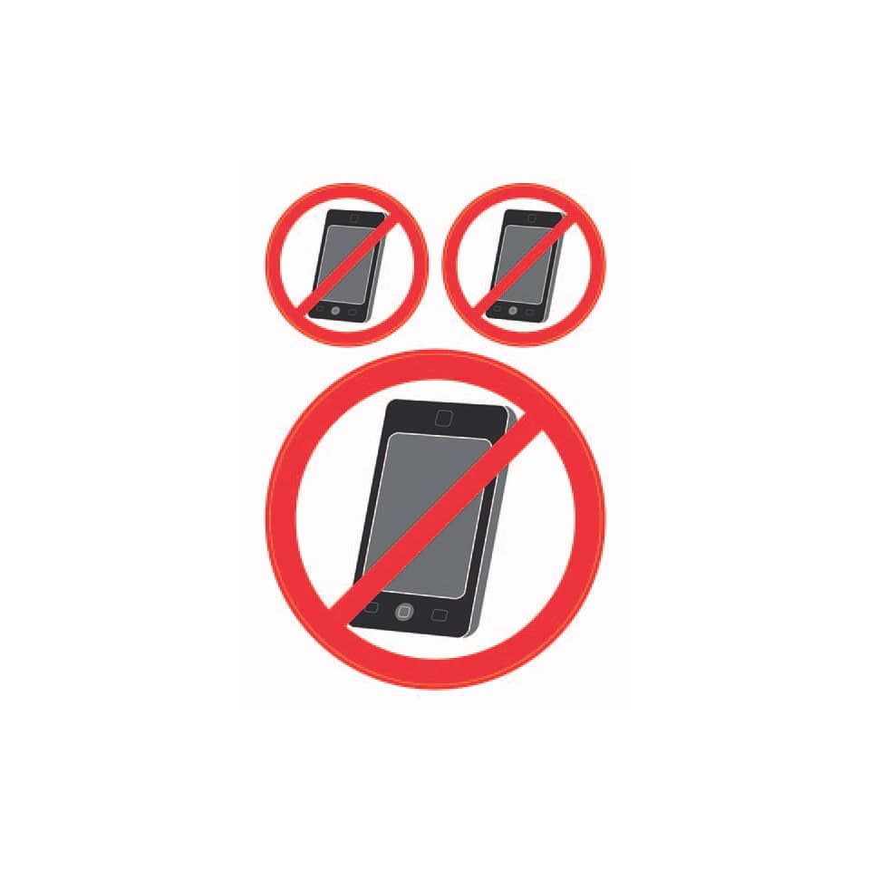 Hülle, kein-signal, Handy, Verbot, Symbol
