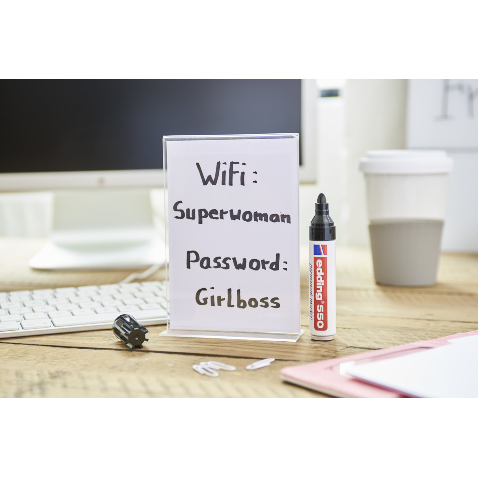 WiFi, Passwort, Notizschild, Binder, Schreibwaren