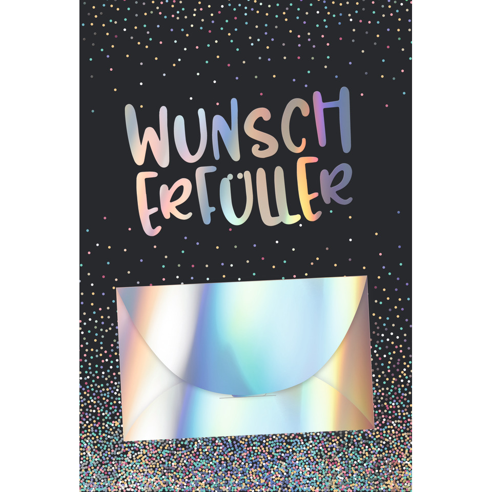 dor druck, kartenumschlag, glitzer, wunschkarte, envelope