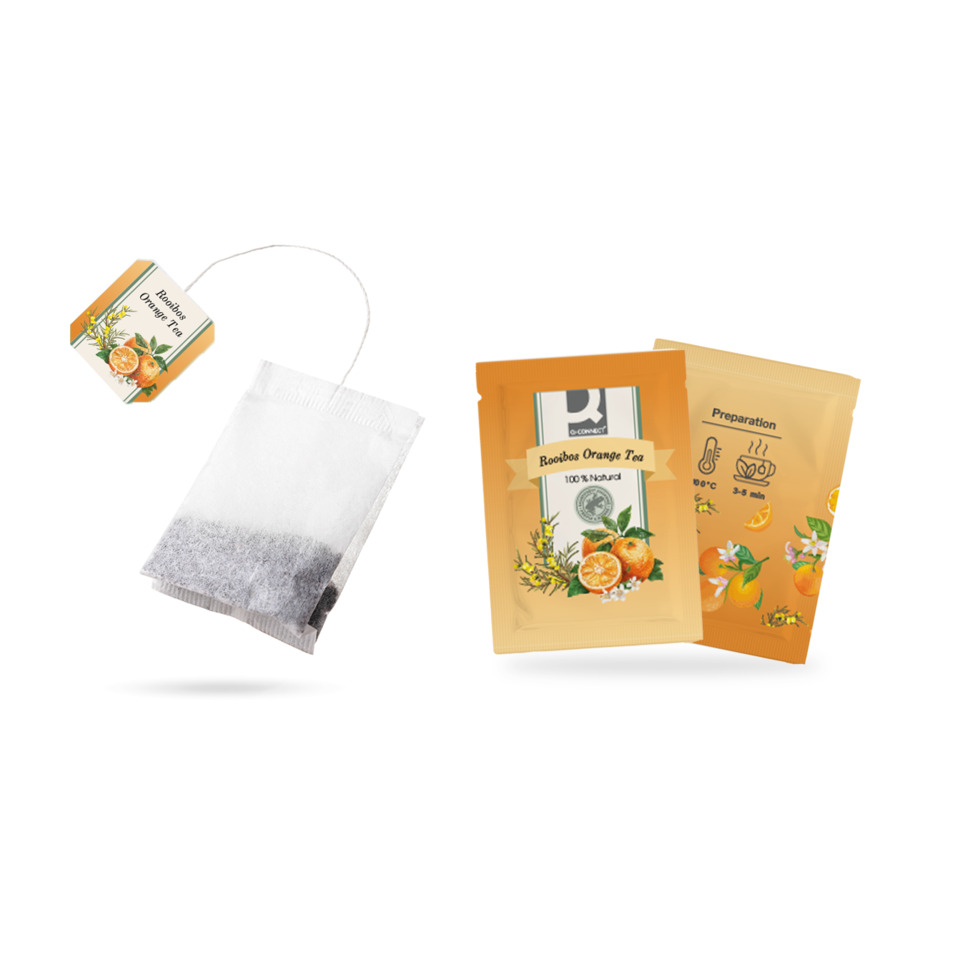 Rooibos Tee, Orangentee, Beuteltee, Zubereitungshinweis, 1 Beutel
