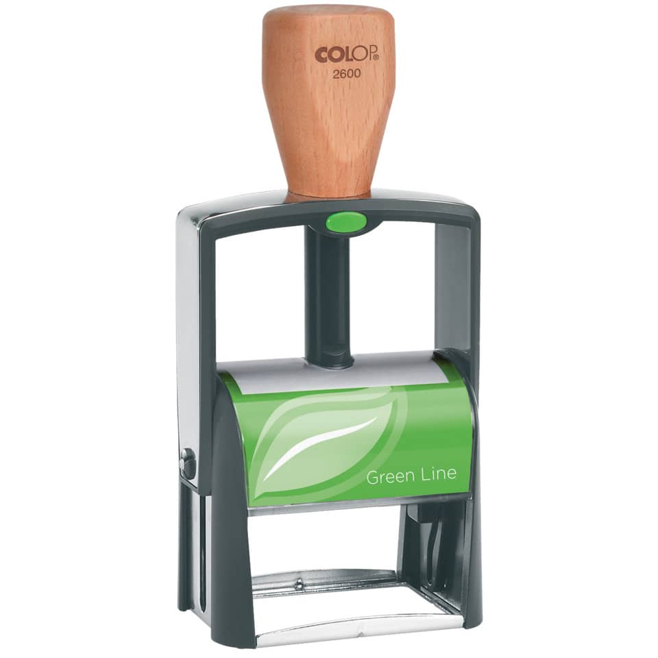 Kaffee Stempel, Stempelhalter, Grün, Holzgriff, Green Line