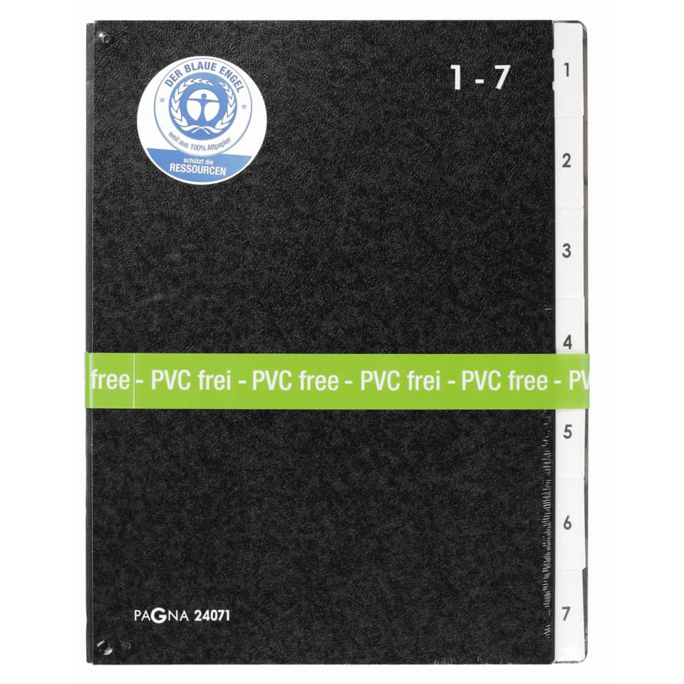 Notizbuch, A5-Format, Pappe-Feder, PVC frei, Ringsystem