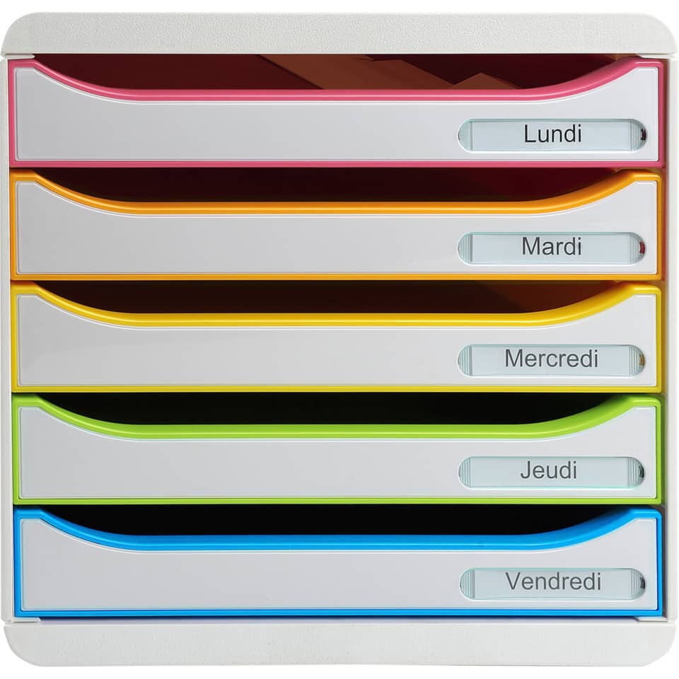 Schublade, Wochentage, bunt, Aufbewahrung, Organizer