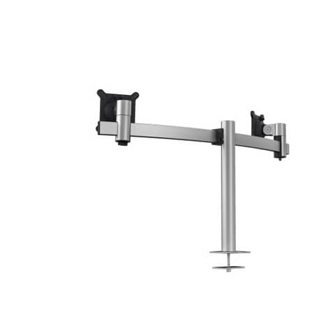 Monitor Halterung PRO für 2 Monitore, silber, Tischdruchführung DURABLE 508623