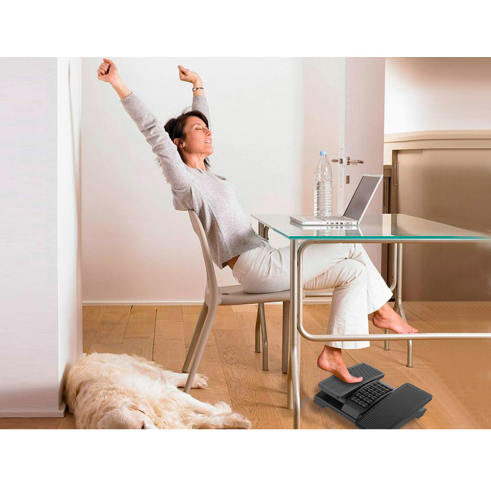 home office, stehschreibtisch, ergonomisch, fußpedal, laptopstativ