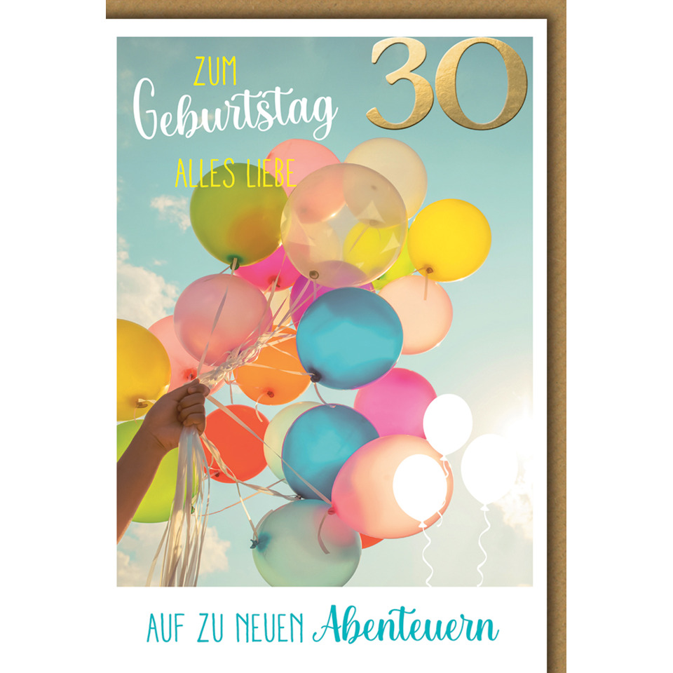 Ballons, bunte Ballons, Geburtstagskarte, Ballonstrau, ballonstrau9