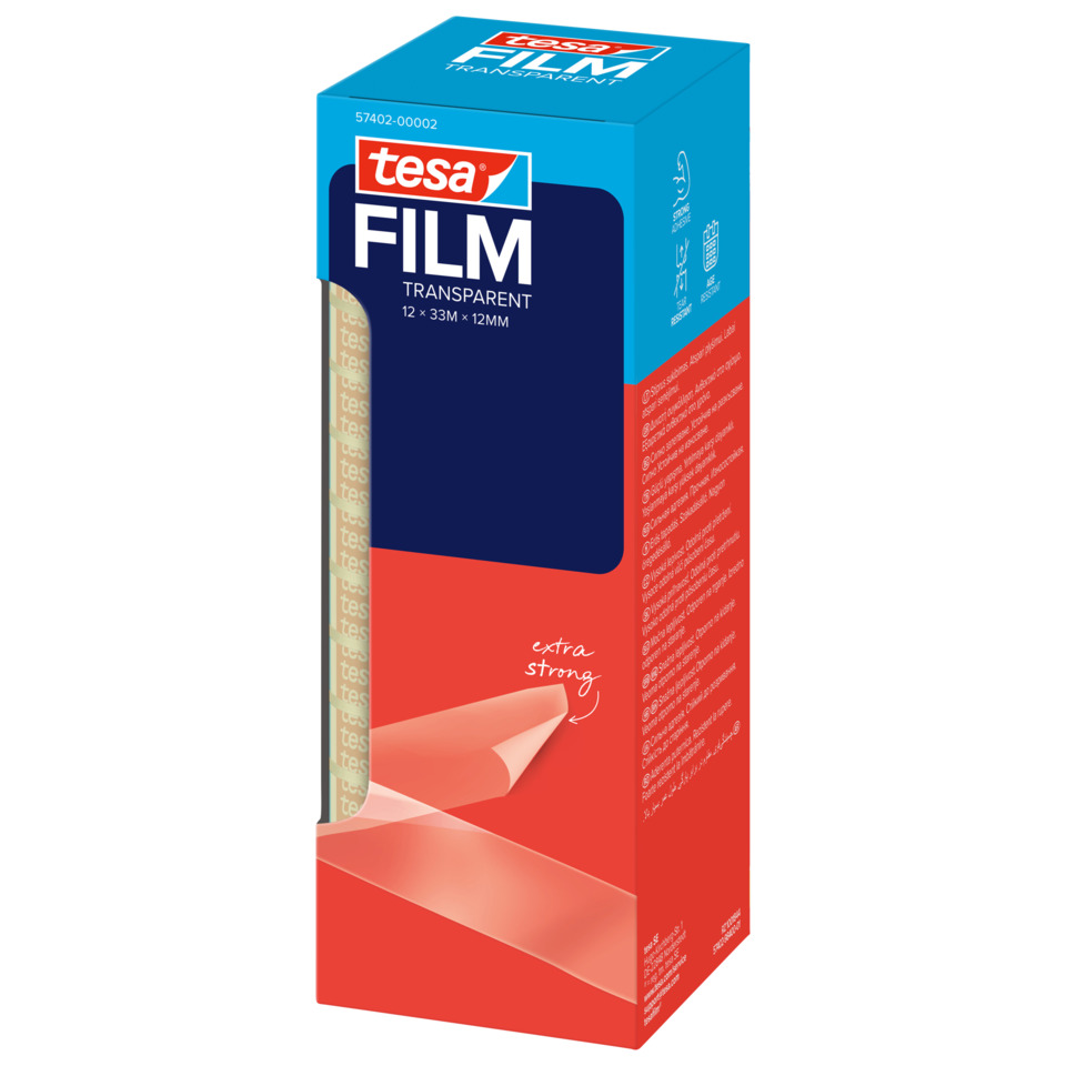 Transparent film, Paketbox, Tesafilm, Klebefilm, Transparent