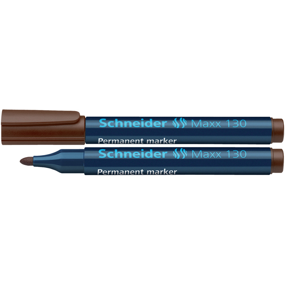 Permanent marker, Marker pen, Blue marker, Chisel tip, Two-pack