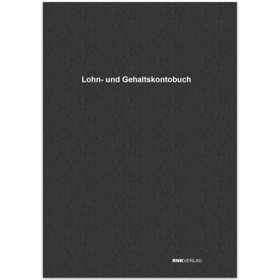 Lohn- und Gehaltskonto, Buch, Notizblatt, Moleskine-ähnlich, DN Verlag