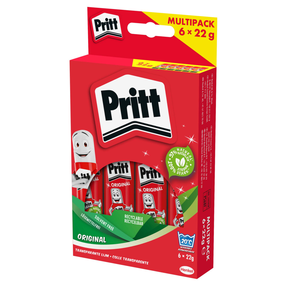 Snack, Klebstoffstift, Original, Multipack, 6 x 22 g