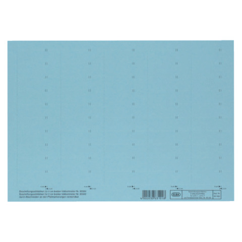 Beschriftungsschild, 50 Stück, blau ELBA 100552045