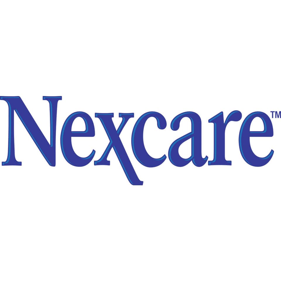 logo, Nexcare, brand logo, blauer Text, Wortmarke