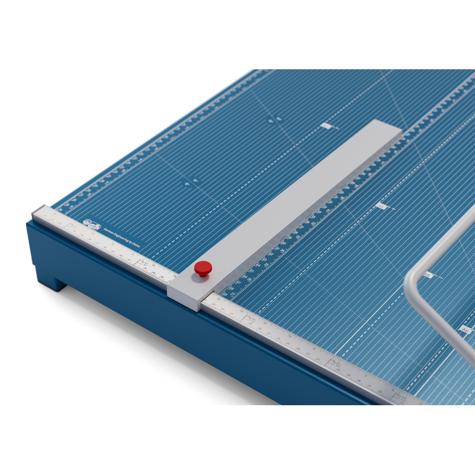 Schneidematte, Precision-Schneidemesser, Lineal, Skalierung, Blaue Arbeitsfläche