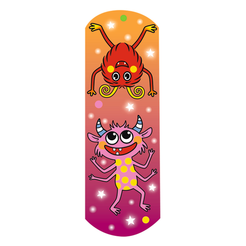 Schwimmboard, Monster-Design, Dots, Körperform, Farben