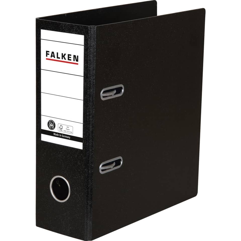 Ordner, Binder, Ordnerring, Kunststoff, Schwarz