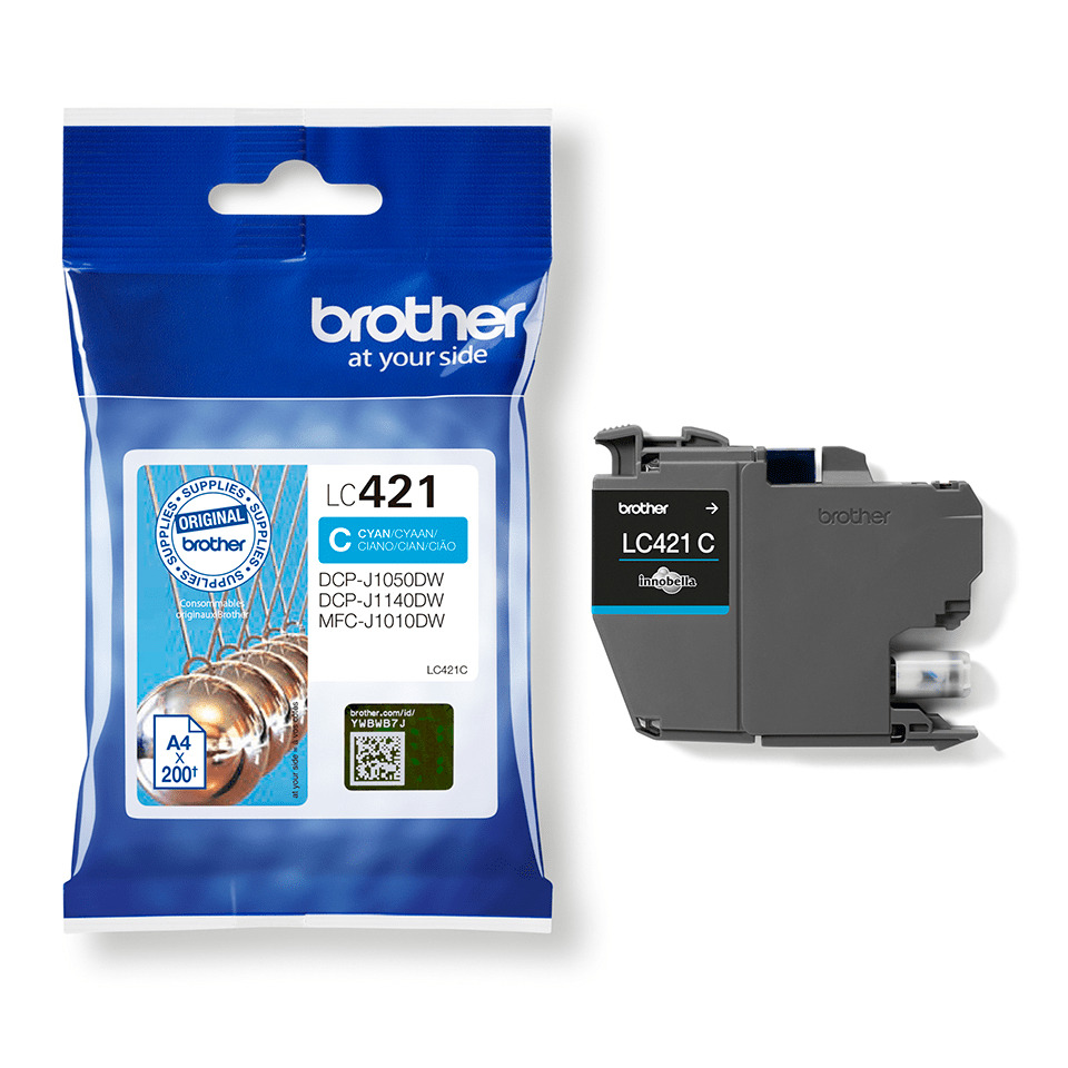 Tintenpatrone, LC421 C, Cyan, Kassette, Druckerzubehör