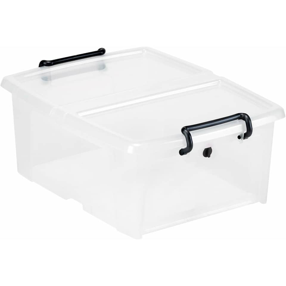 box, Aufbewahrungsbehälter, Kunststoff, transparent, Deckel