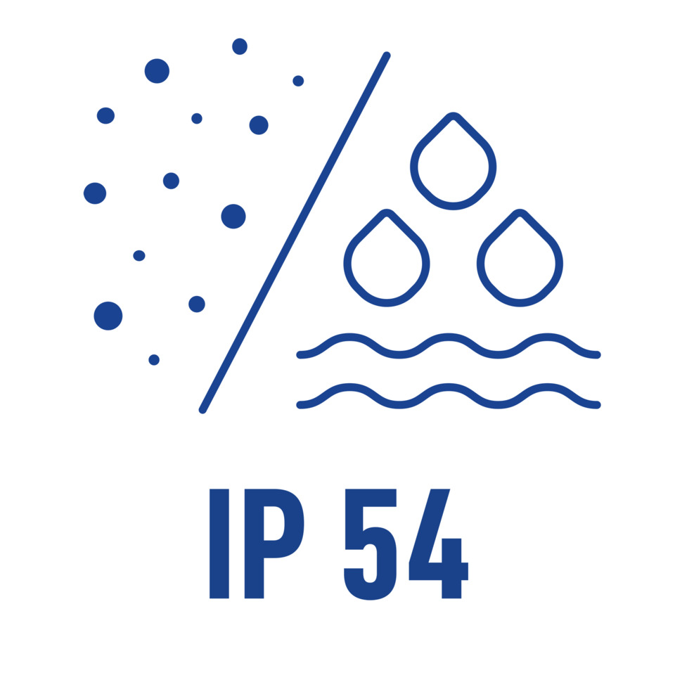 ip54, staubdicht, wasserdicht, spritzwasser, schutzniveau