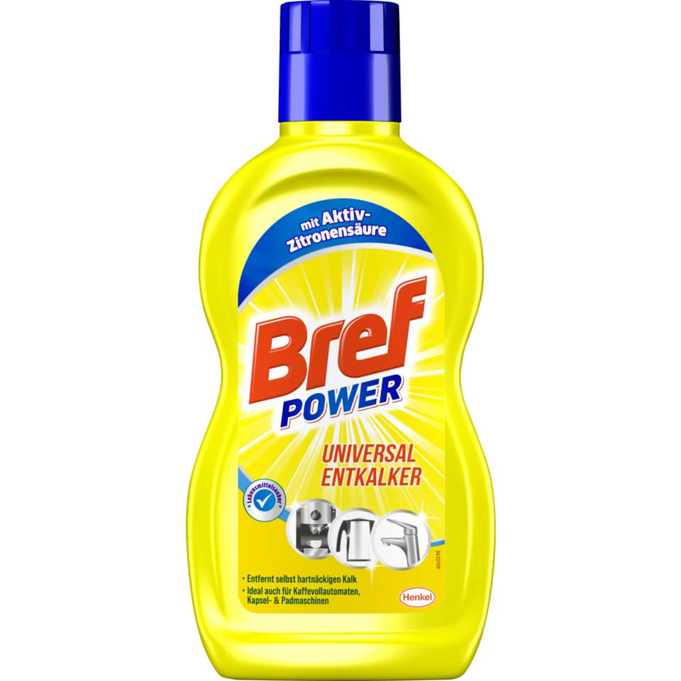 Kalkentferner, Kalklöser, Flasche Gelb, Universal Entkalker, Zitrone