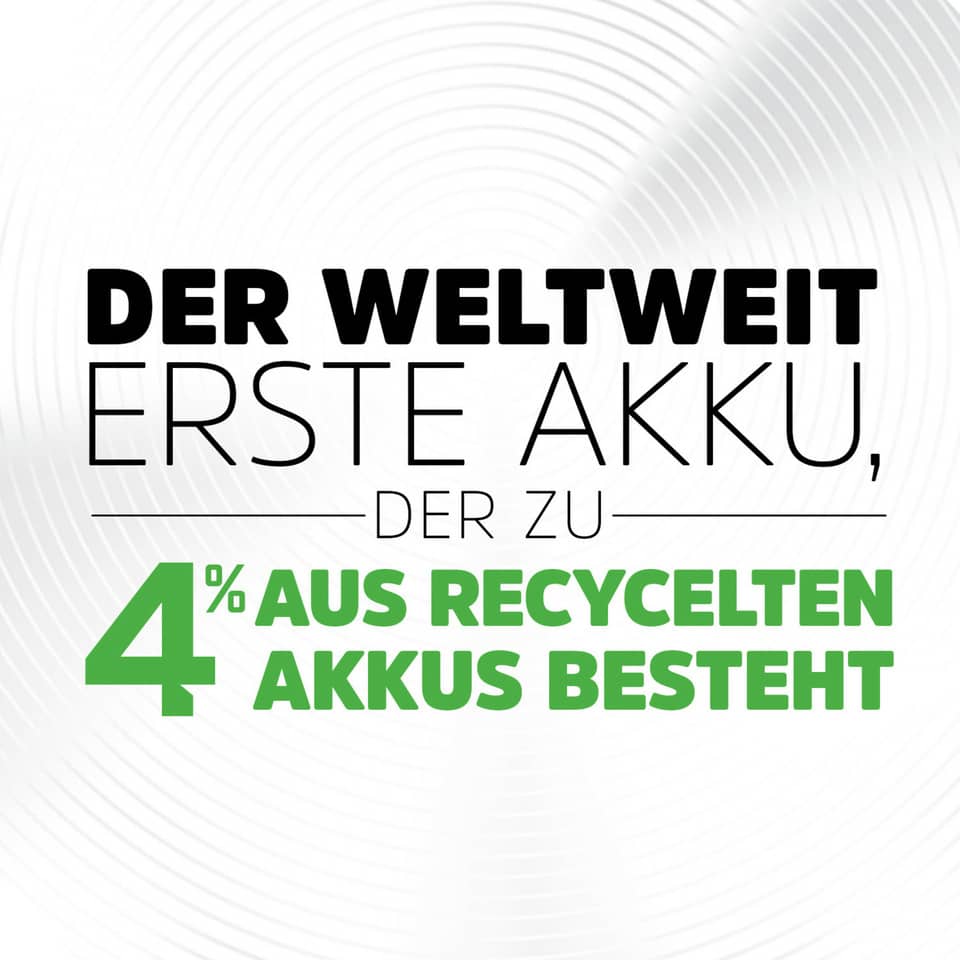 akku, erneuerbare energien, recycelt, grüner text, grafikdesign