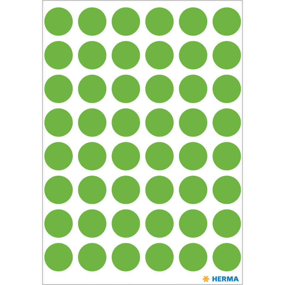 grüne punkte, karo-ähnliches muster, kreisformen, dot-grid, herma logo, knallgrüne punkte, grüne kreise, tellerform-muster, dot-grid, herma-logo