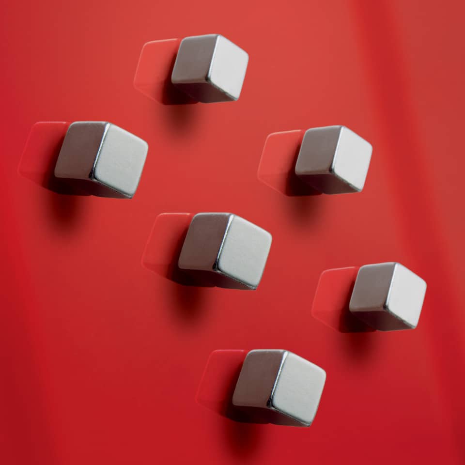 Magnet Neodym Cube C5, 10x10mm, 6 Stück, silber SIGEL BA192 Elektrisches Gerät, Schalter