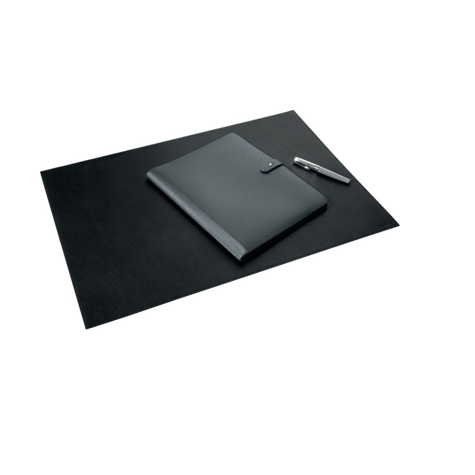 ledermappe, notizblock, brieftasche?, stift, schwarz