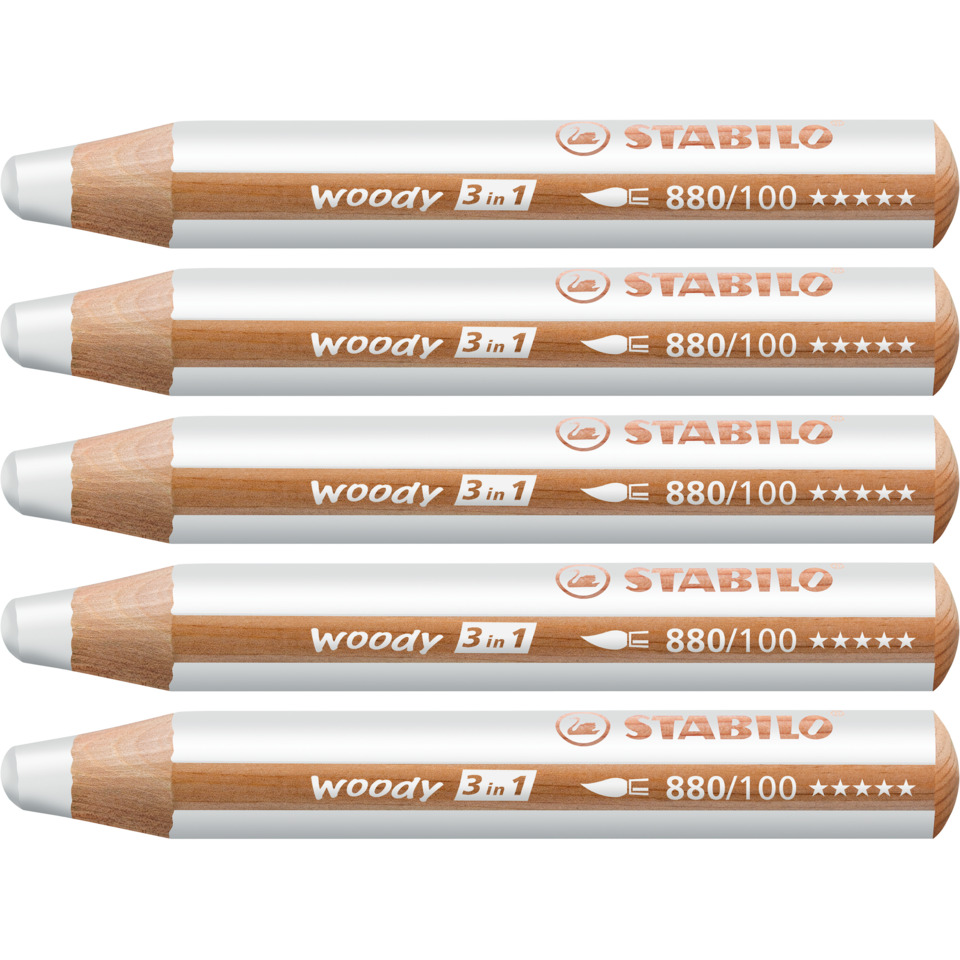 Holzbleistift, 3 in 1, HB Stift, Holzfarbton, Stabilo sichtbar