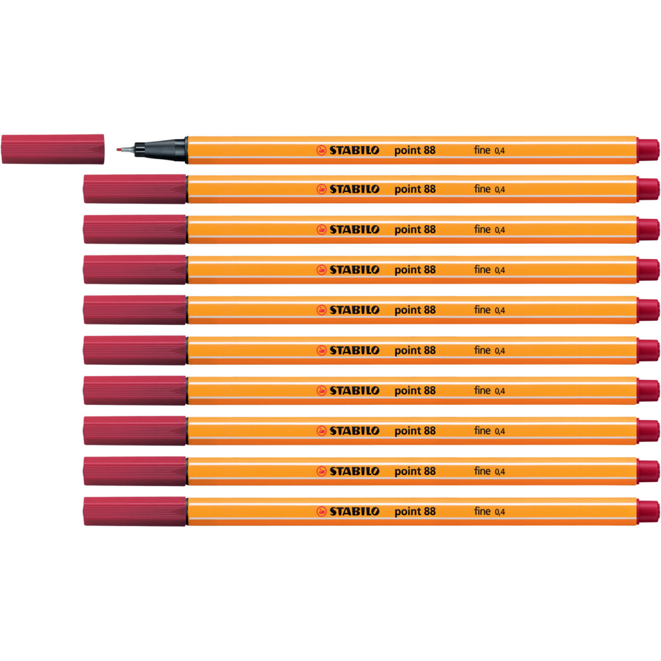 marker, markerpen, orange, feine Spitze, 0.4