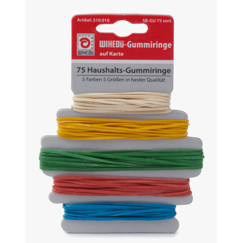 Gummiringe auf Karte sortiert WIHEDÜ 510010