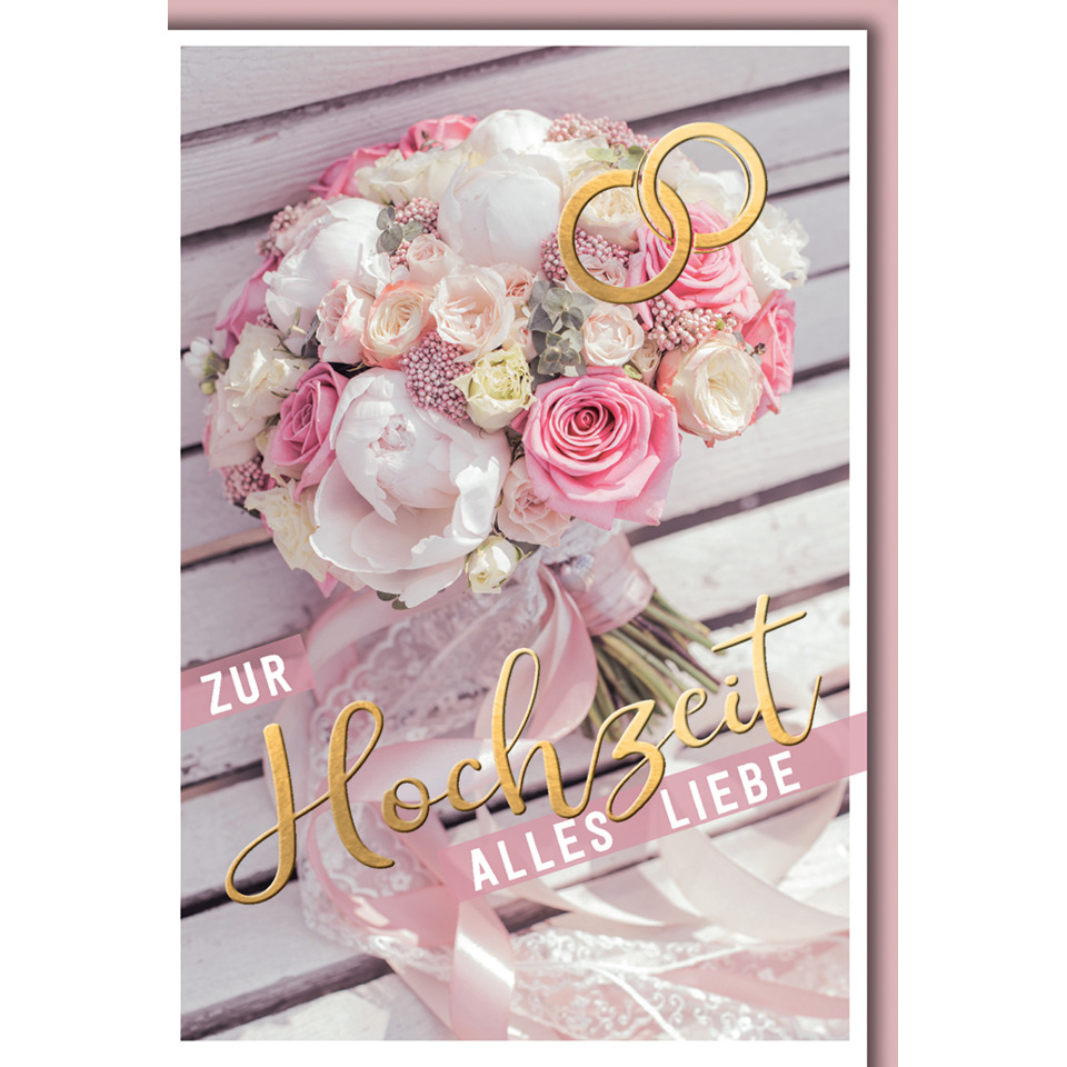 hochzeit, blumenstrauß, rose, ringe, rosegold
