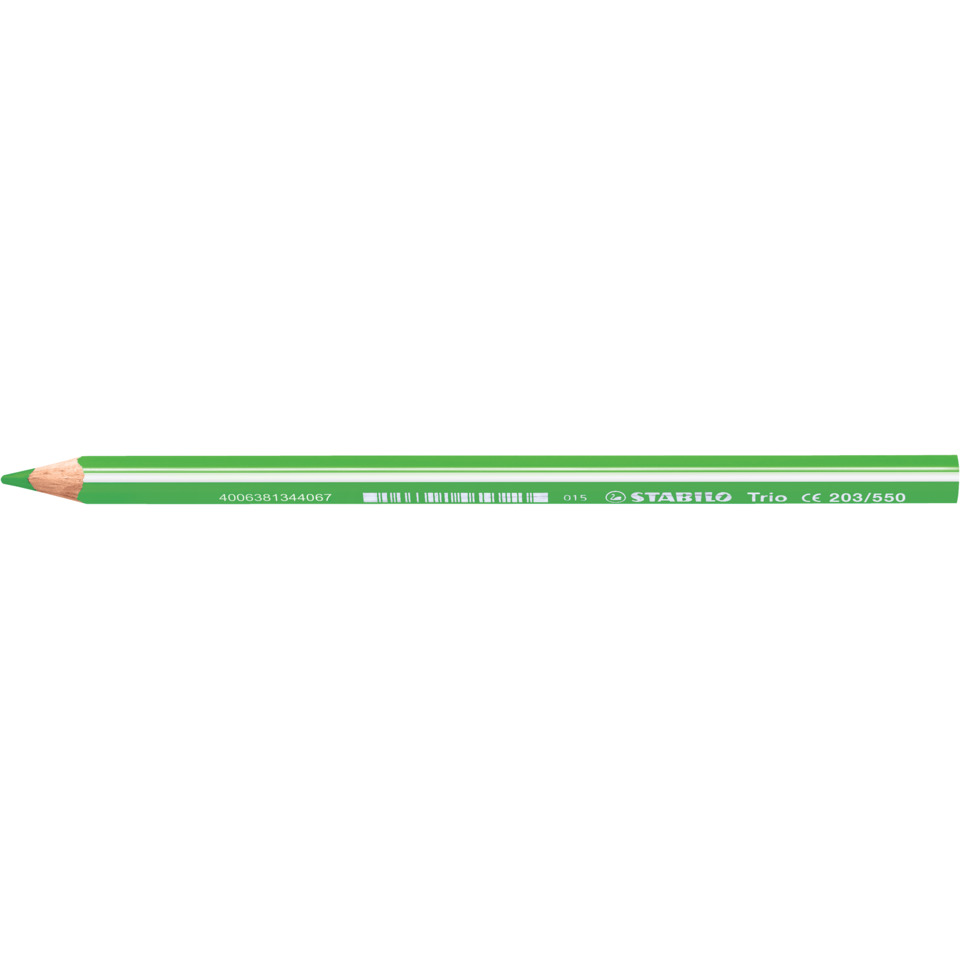 Bleistift, Grün, Holzspitze, Runde Form, Markierungen, Bleistift, Grün, Holzspitzbleistift, Rundnick, Trio 203/550