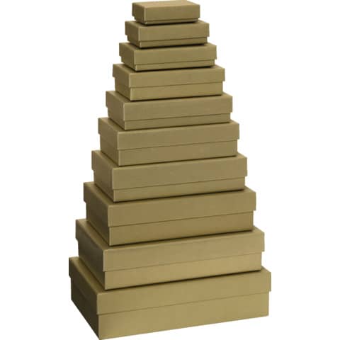 Geschenkkarton, 10-teilig, gold STEWO 53 7820 80
