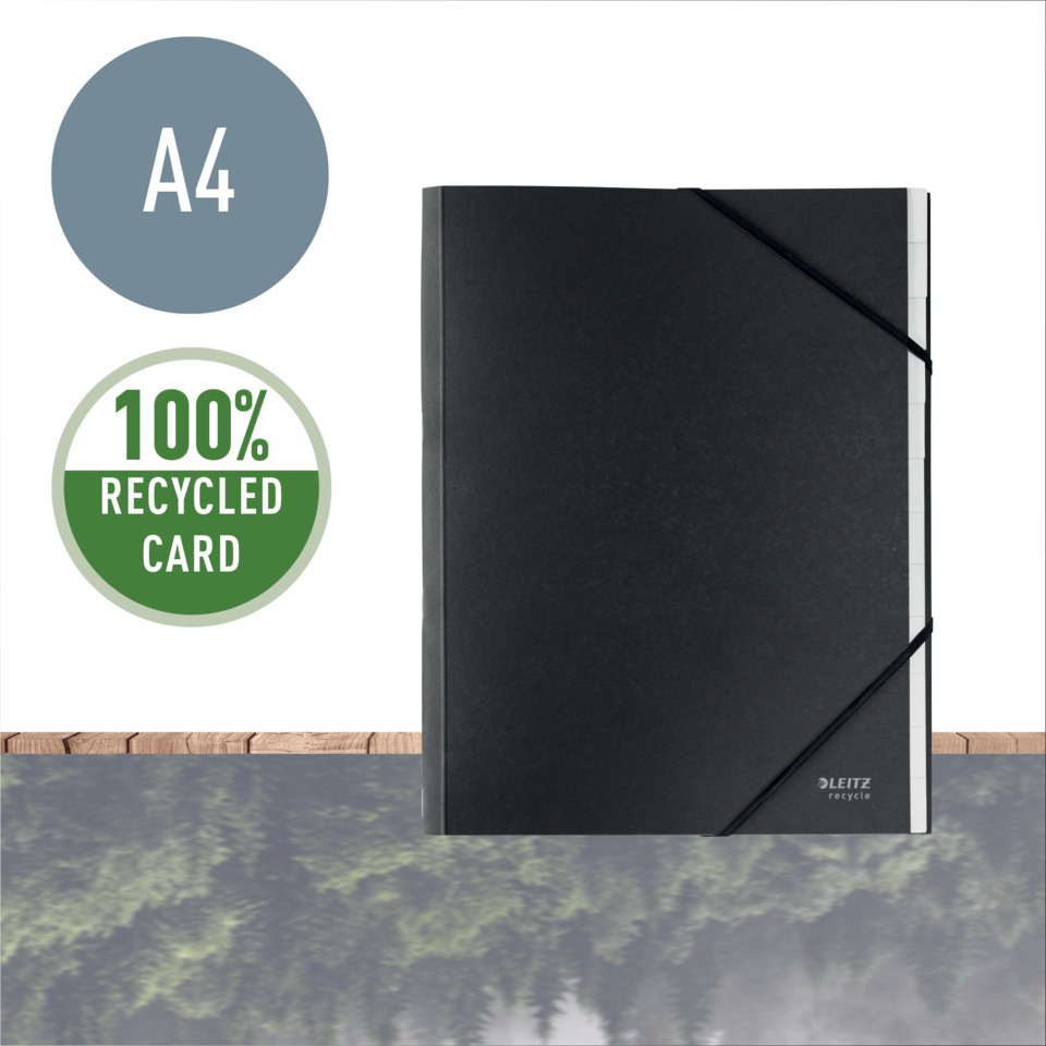 A4, Kunststoff, Ordner, Druckraster, Ordnerhülle, notebook, black notebook, elastischer gummiband, A4, recycelte karte